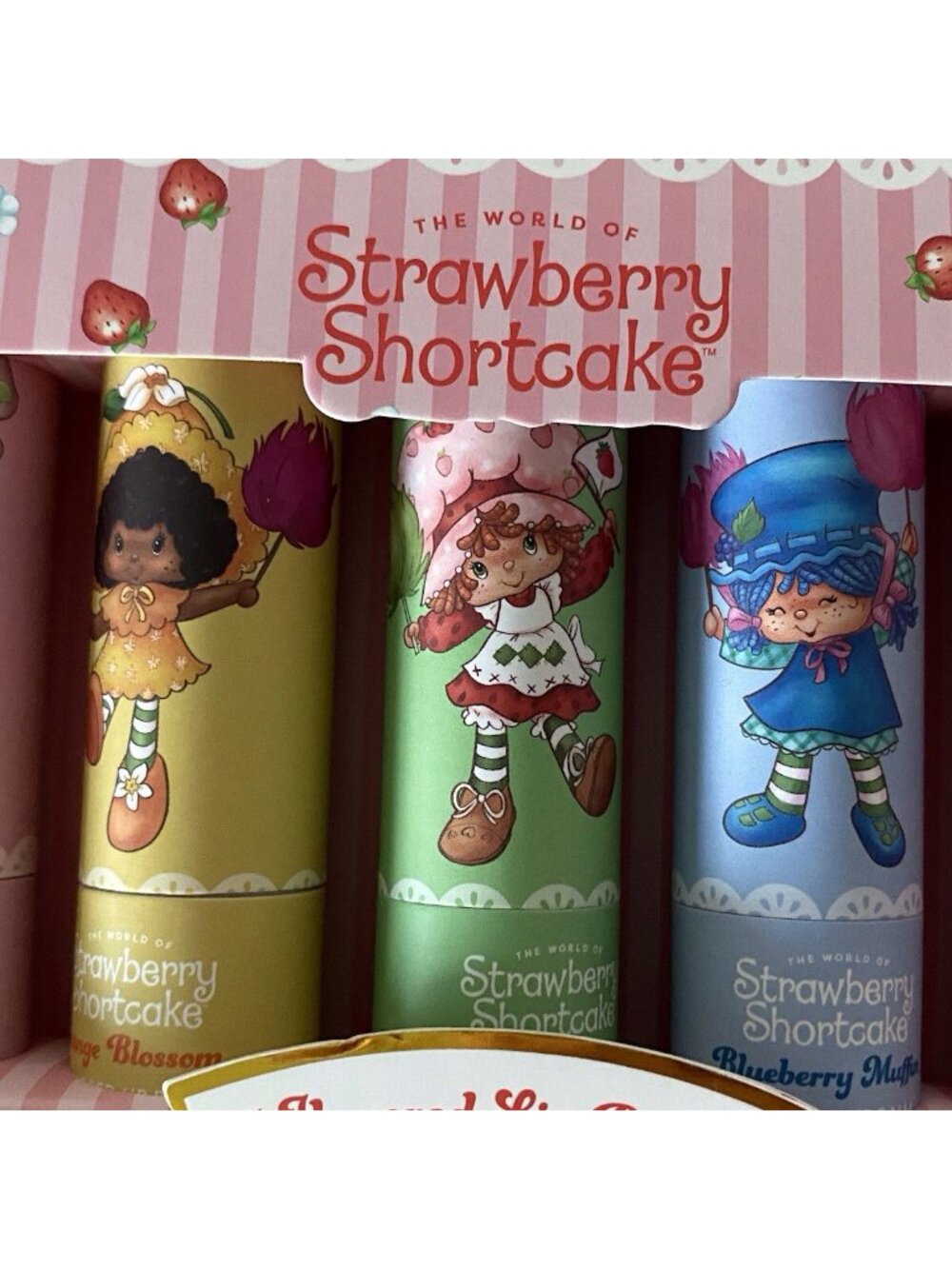 Set Of 5 Strawberry Shortcake Scented Flavored Lip Balms Taste Beauty NEW‎ - Picture 10 of 11